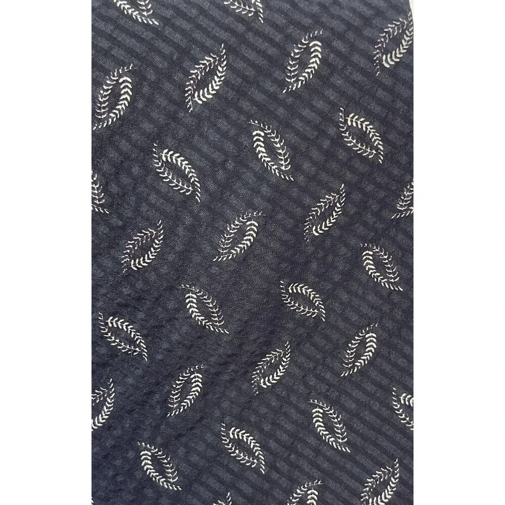 Kenneth Cole New York Black Printed Silk Neck Tie